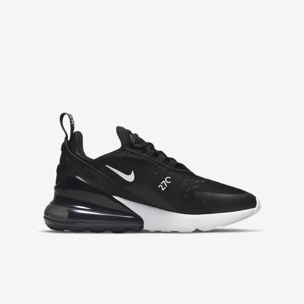 Αθλητικά Παπούτσια Nike Air Max 270 Older παιδικα μαυρα σκούρο γκρι ασπρα | NK756ZBC