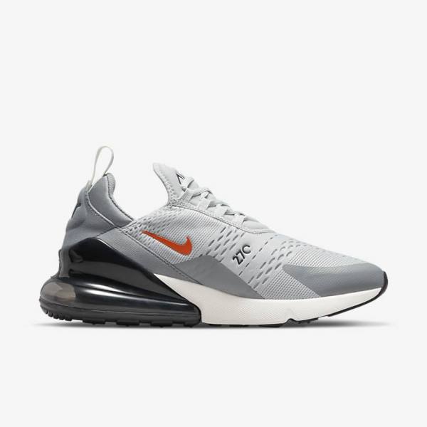 Αθλητικά Παπούτσια Nike Air Max 270 ανδρικα γκρι πορτοκαλι | NK139HKR