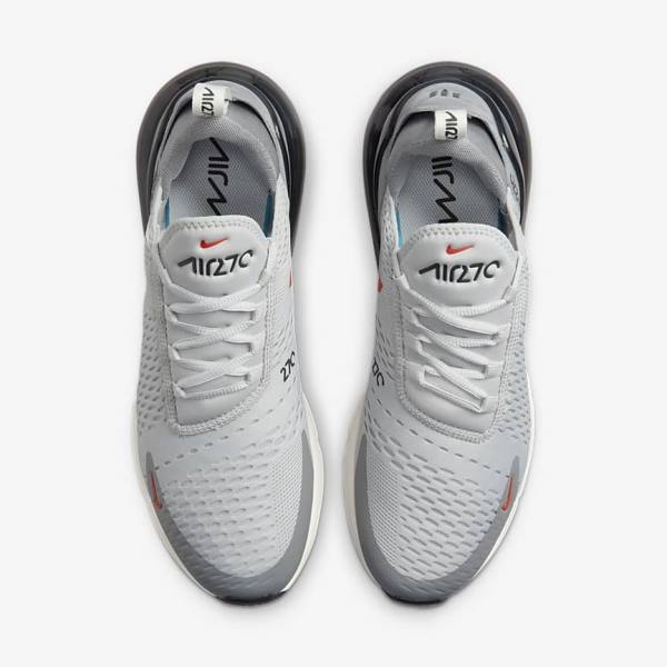 Αθλητικά Παπούτσια Nike Air Max 270 ανδρικα γκρι πορτοκαλι | NK139HKR