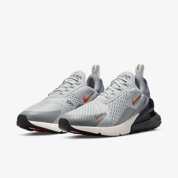 Αθλητικά Παπούτσια Nike Air Max 270 ανδρικα γκρι πορτοκαλι | NK139HKR