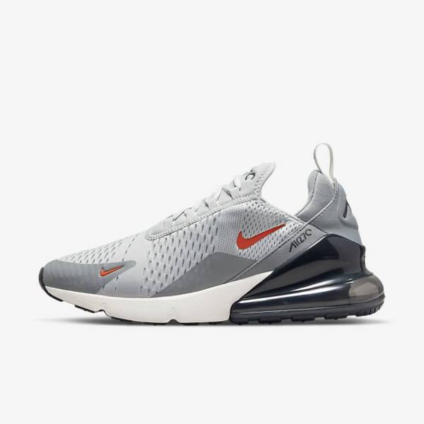 Αθλητικά Παπούτσια Nike Air Max 270 ανδρικα γκρι πορτοκαλι | NK139HKR