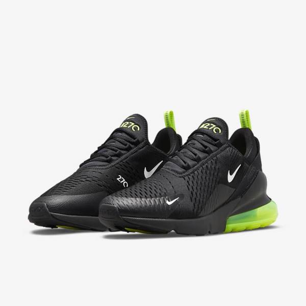 Αθλητικά Παπούτσια Nike Air Max 270 ανδρικα μαυρα ασημι ασπρα | NK698CMK