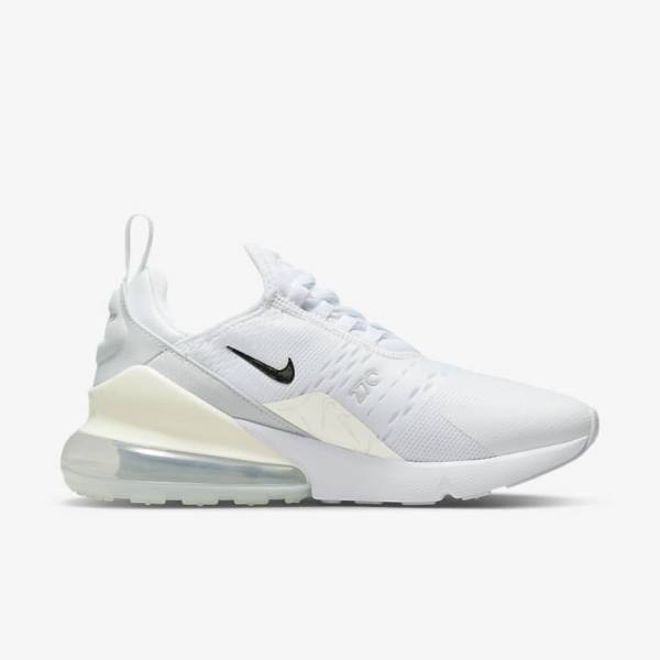 Αθλητικά Παπούτσια Nike Air Max 270 γυναικεια ασπρα Πλατίνα μεταλλικός ασημι | NK206GRM