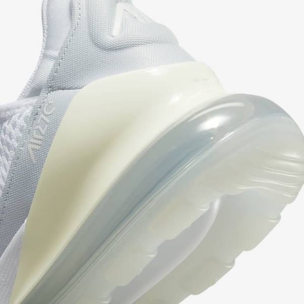 Αθλητικά Παπούτσια Nike Air Max 270 γυναικεια ασπρα Πλατίνα μεταλλικός ασημι | NK206GRM