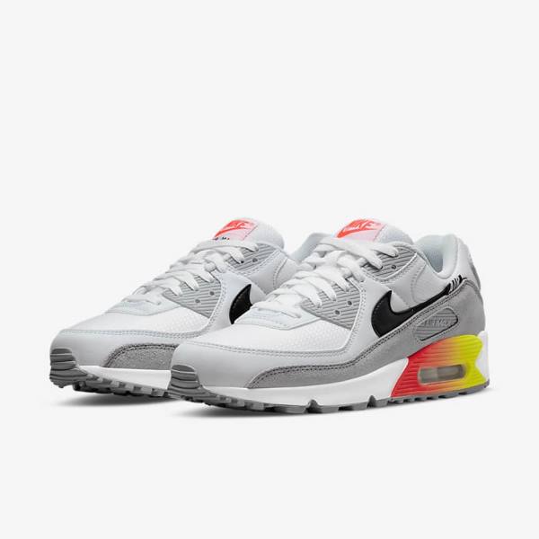 Αθλητικά Παπούτσια Nike Air Max 90 Air Max Month ανδρικα γκρι ανοιχτο κοκκινα μαυρα | NK498EQJ