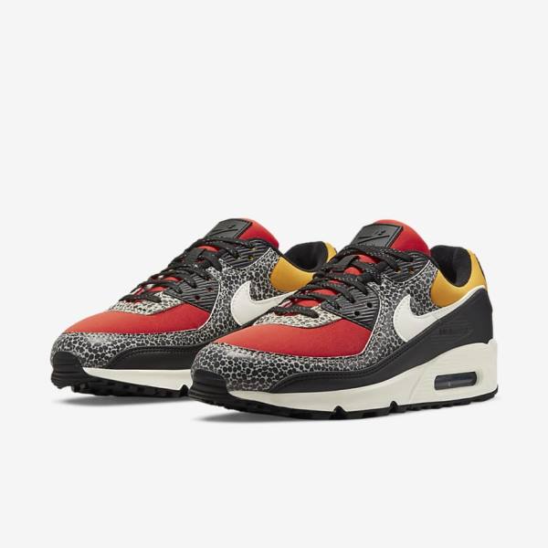 Αθλητικά Παπούτσια Nike Air Max 90 SE γυναικεια μαυρα κοκκινα | NK849WEV