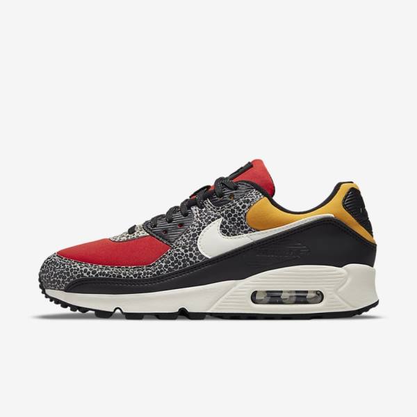 Αθλητικά Παπούτσια Nike Air Max 90 SE γυναικεια μαυρα κοκκινα | NK849WEV