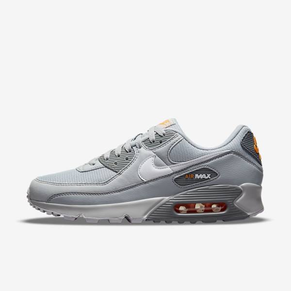 Αθλητικά Παπούτσια Nike Air Max 90 ανδρικα γκρι ασπρα | NK248XYL