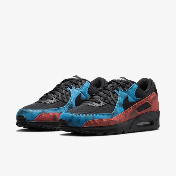 Αθλητικά Παπούτσια Nike Air Max 90 ανδρικα μαυρα μπλε κοκκινα ασπρα | NK351FVO