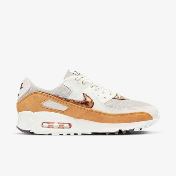 Αθλητικά Παπούτσια Nike Air Max 90 γυναικεια καφε ανοιχτο Μπεζ κίτρινα | NK350UYA