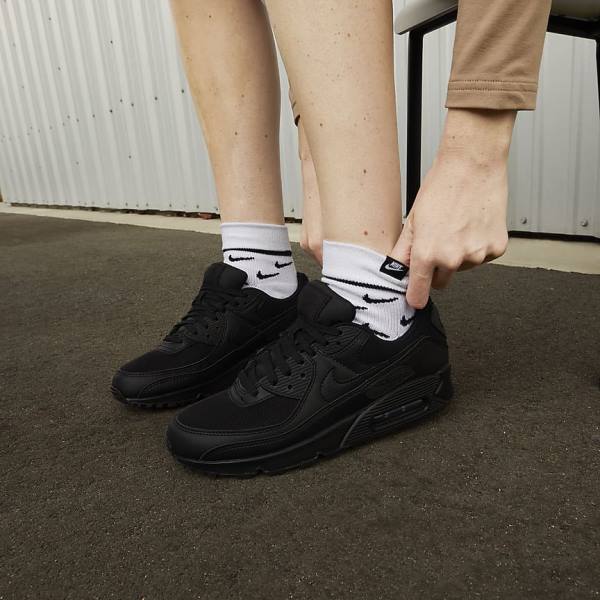 Αθλητικά Παπούτσια Nike Air Max 90 γυναικεια μαυρα | NK734ESK