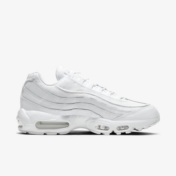 Αθλητικά Παπούτσια Nike Air Max 95 Essential ανδρικα ασπρα γκρι ασπρα | NK420LXE