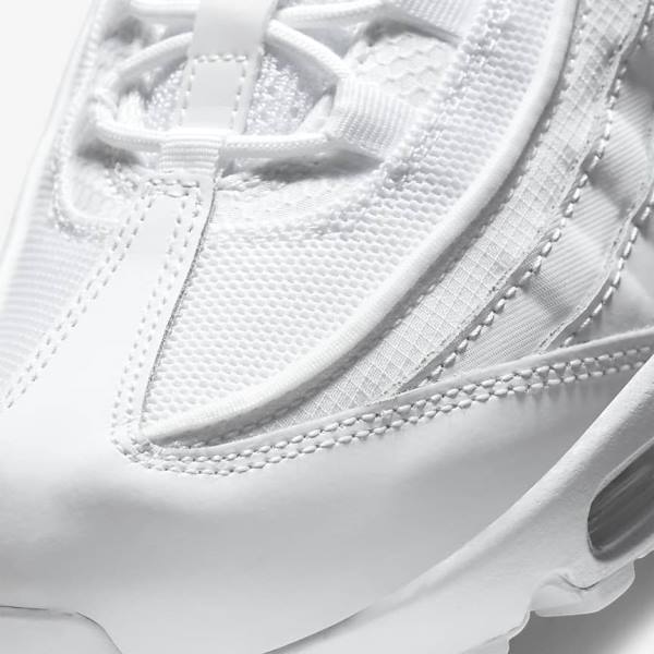 Αθλητικά Παπούτσια Nike Air Max 95 Essential ανδρικα ασπρα γκρι ασπρα | NK420LXE