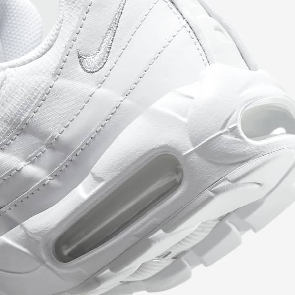 Αθλητικά Παπούτσια Nike Air Max 95 Essential ανδρικα ασπρα γκρι ασπρα | NK420LXE