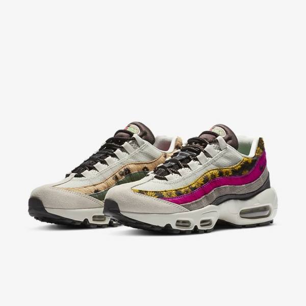 Αθλητικά Παπούτσια Nike Air Max 95 Premium γυναικεια ανοιχτο Μπεζ καφε Ελιά γκρι ασπρα | NK372NLB