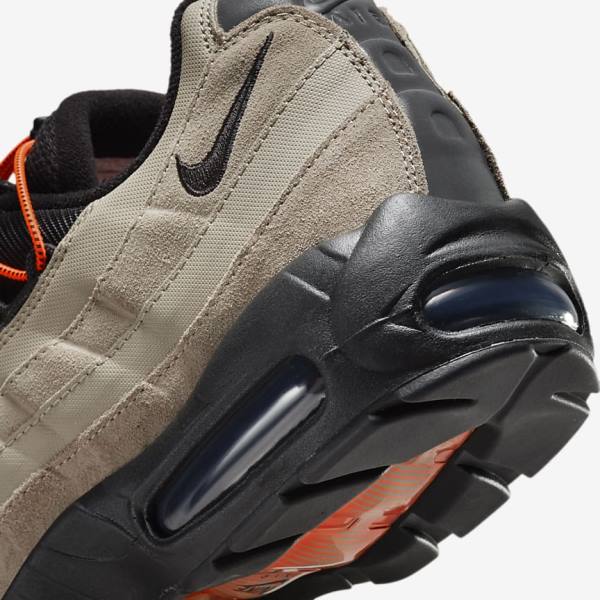 Αθλητικά Παπούτσια Nike Air Max 95 ανδρικα Χακί πορτοκαλι μαυρα | NK065NWH