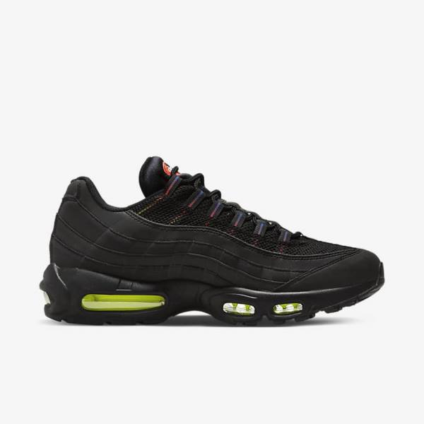 Αθλητικά Παπούτσια Nike Air Max 95 ανδρικα μαυρα μπλε ανοιχτο κοκκινα | NK157LYB