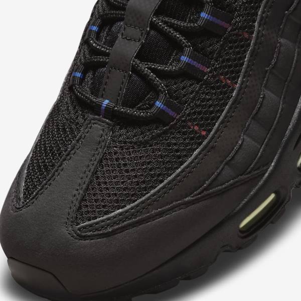 Αθλητικά Παπούτσια Nike Air Max 95 ανδρικα μαυρα μπλε ανοιχτο κοκκινα | NK157LYB