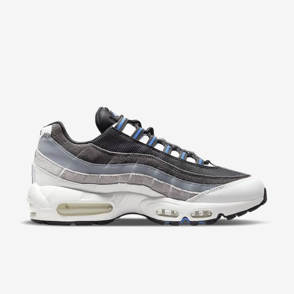 Αθλητικά Παπούτσια Nike Air Max 95 ανδρικα μαυρα σκούρο γκρι μπλε | NK197WDG