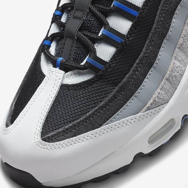 Αθλητικά Παπούτσια Nike Air Max 95 ανδρικα μαυρα σκούρο γκρι μπλε | NK197WDG