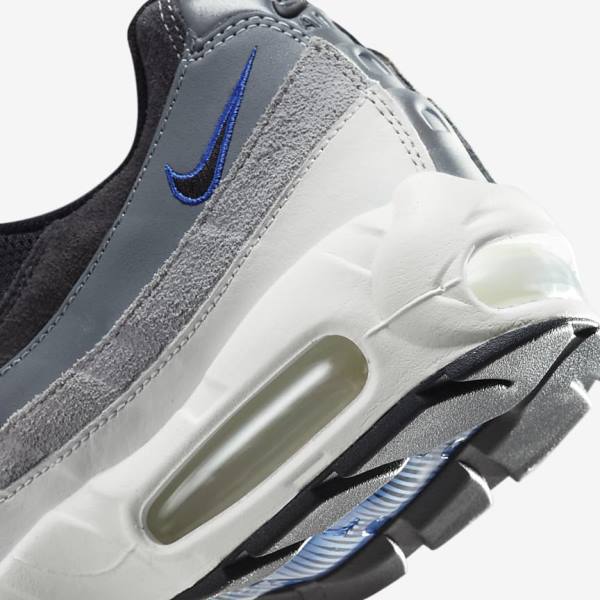 Αθλητικά Παπούτσια Nike Air Max 95 ανδρικα μαυρα σκούρο γκρι μπλε | NK197WDG