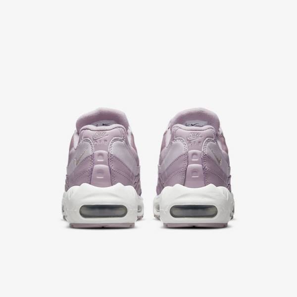 Αθλητικά Παπούτσια Nike Air Max 95 γυναικεια μωβ ασπρα μεταλλικός ασημι | NK278YLM