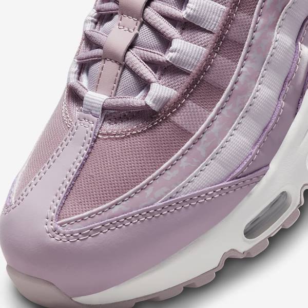 Αθλητικά Παπούτσια Nike Air Max 95 γυναικεια μωβ ασπρα μεταλλικός ασημι | NK278YLM