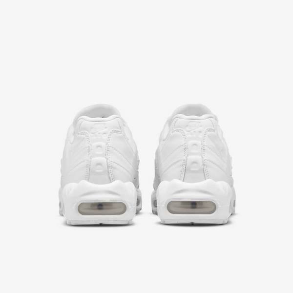 Αθλητικά Παπούτσια Nike Air Max 95 γυναικεια ασπρα μεταλλικός ασημι ασπρα | NK370ZKW