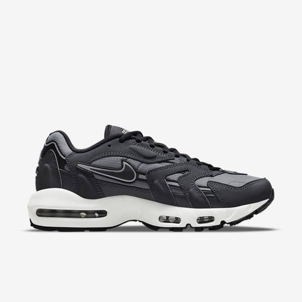 Αθλητικά Παπούτσια Nike Air Max 96 II ανδρικα γκρι σκούρο γκρι ασπρα μαυρα | NK672BUX