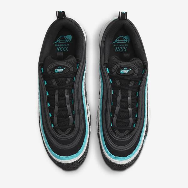 Αθλητικά Παπούτσια Nike Air Max 97 SE ανδρικα μαυρα ασπρα τυρκουάζ | NK857QZX