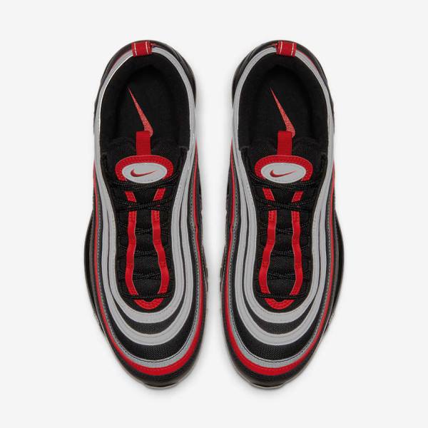 Αθλητικά Παπούτσια Nike Air Max 97 ανδρικα μαυρα μεταλλικός ασημι κοκκινα | NK403KVX