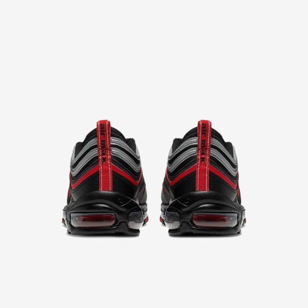 Αθλητικά Παπούτσια Nike Air Max 97 ανδρικα μαυρα μεταλλικός ασημι κοκκινα | NK403KVX