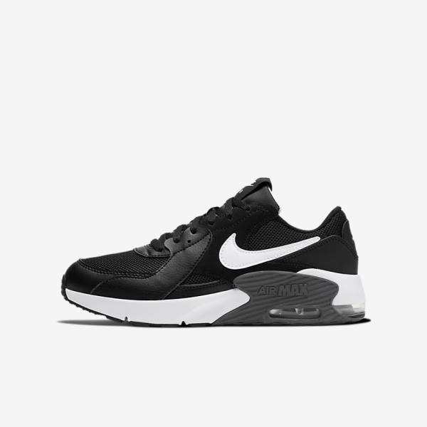 Αθλητικά Παπούτσια Nike Air Max Excee Older παιδικα μαυρα σκούρο γκρι ασπρα | NK897HMQ