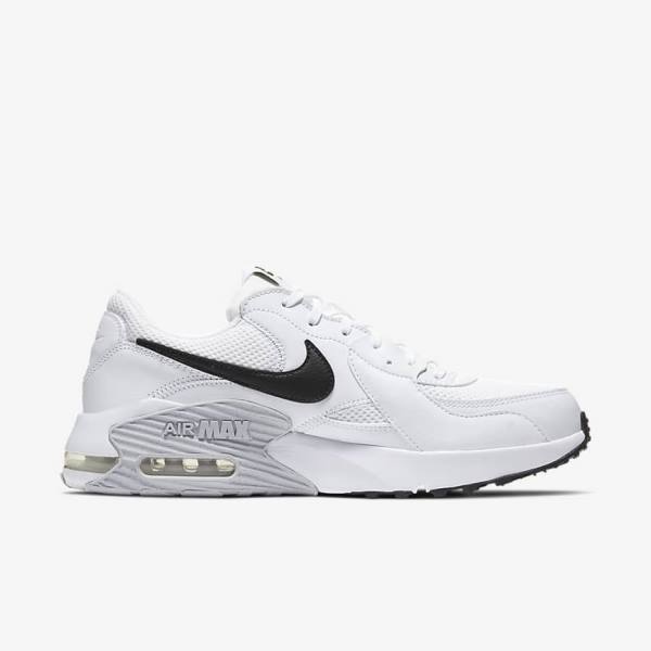 Αθλητικά Παπούτσια Nike Air Max Excee ανδρικα ασπρα Πλατίνα μαυρα | NK948FAG