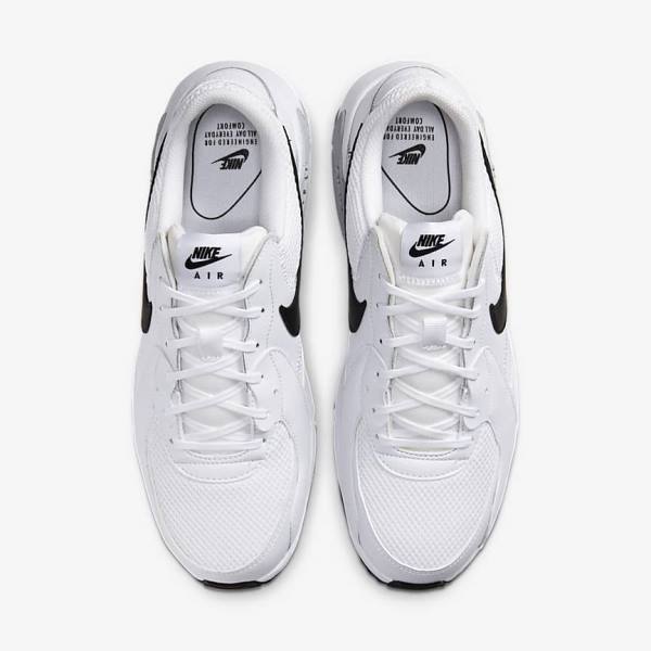 Αθλητικά Παπούτσια Nike Air Max Excee ανδρικα ασπρα Πλατίνα μαυρα | NK948FAG