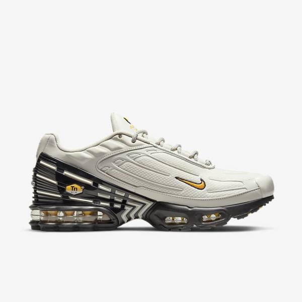 Αθλητικά Παπούτσια Nike Air Max Plus 3 ανδρικα ανοιχτο Μπεζ μαυρα ασημι χρυσο χρωμα | NK795RMA