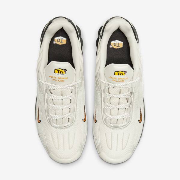 Αθλητικά Παπούτσια Nike Air Max Plus 3 ανδρικα ανοιχτο Μπεζ μαυρα ασημι χρυσο χρωμα | NK795RMA