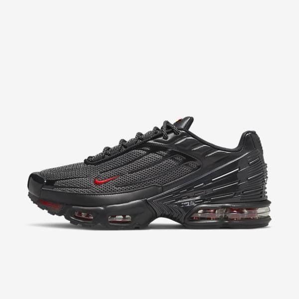 Αθλητικά Παπούτσια Nike Air Max Plus 3 ανδρικα μαυρα ασημι κοκκινα | NK975EXN