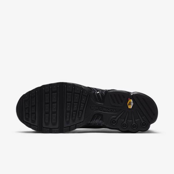 Αθλητικά Παπούτσια Nike Air Max Plus 3 δερματινα ανδρικα μαυρα σκούρο γκρι | NK305IGF