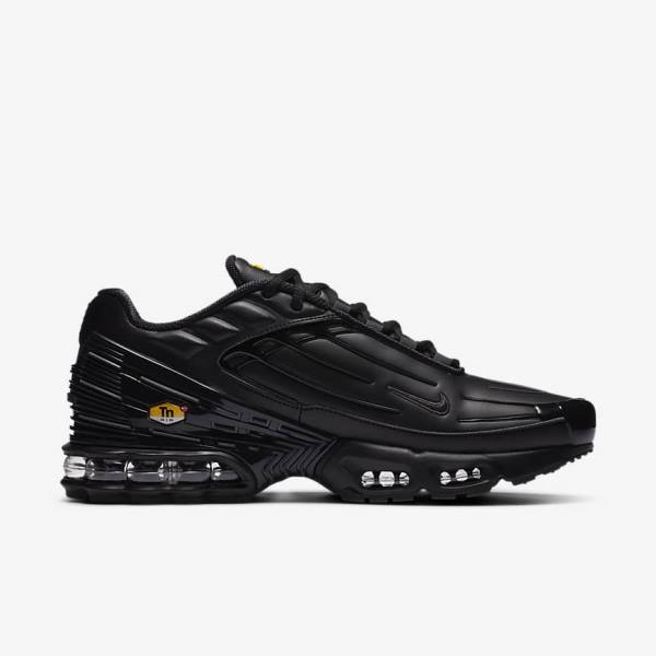 Αθλητικά Παπούτσια Nike Air Max Plus 3 δερματινα ανδρικα μαυρα σκούρο γκρι | NK305IGF