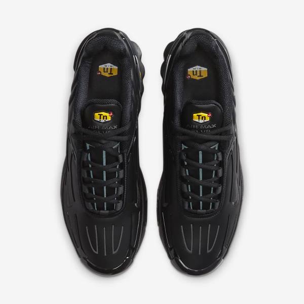 Αθλητικά Παπούτσια Nike Air Max Plus 3 δερματινα ανδρικα μαυρα σκούρο γκρι | NK305IGF