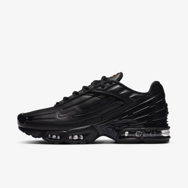 Αθλητικά Παπούτσια Nike Air Max Plus 3 δερματινα ανδρικα μαυρα σκούρο γκρι | NK305IGF