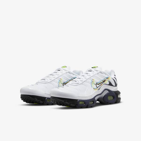 Αθλητικά Παπούτσια Nike Air Max Plus Older παιδικα ασπρα γκρι μπλε | NK094XSC