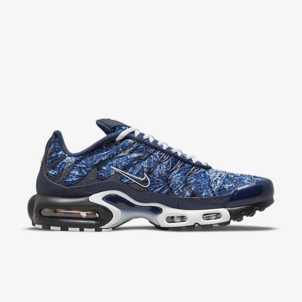 Αθλητικά Παπούτσια Nike Air Max Plus ανδρικα σκουρο μπλε ασπρα μαυρα σκουρο μπλε | NK170RIG