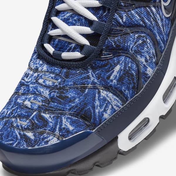 Αθλητικά Παπούτσια Nike Air Max Plus ανδρικα σκουρο μπλε ασπρα μαυρα σκουρο μπλε | NK170RIG