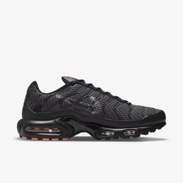 Αθλητικά Παπούτσια Nike Air Max Plus ανδρικα μαυρα πορτοκαλι γκρι ασπρα | NK627WSY