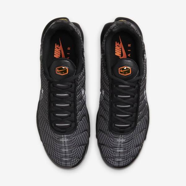 Αθλητικά Παπούτσια Nike Air Max Plus ανδρικα μαυρα πορτοκαλι γκρι ασπρα | NK627WSY