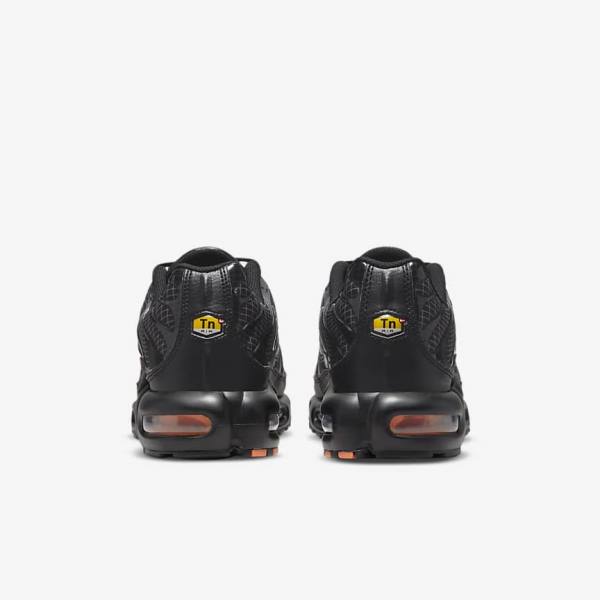 Αθλητικά Παπούτσια Nike Air Max Plus ανδρικα μαυρα πορτοκαλι γκρι ασπρα | NK627WSY