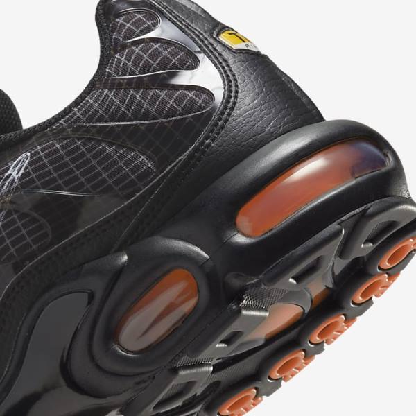 Αθλητικά Παπούτσια Nike Air Max Plus ανδρικα μαυρα πορτοκαλι γκρι ασπρα | NK627WSY