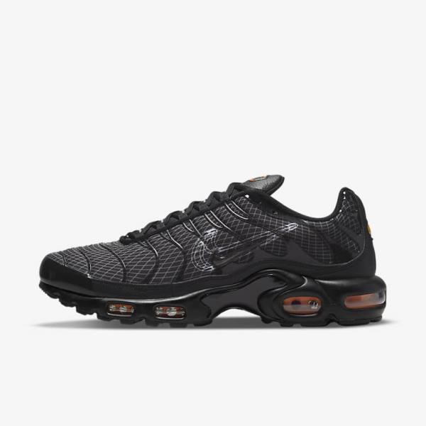 Αθλητικά Παπούτσια Nike Air Max Plus ανδρικα μαυρα πορτοκαλι γκρι ασπρα | NK627WSY